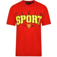 Philipp Plein Sport Mens Bold Logo T-shirt - Red