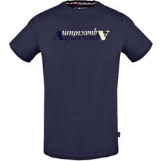 Aquascutum Reflection Logo T-shirt - Navy Blue