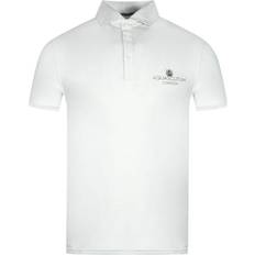 Aquascutum London Bold Logo Polo Shirt - White