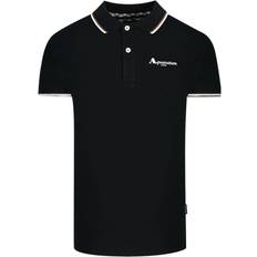 Aquascutum Polo Shirts Aquascutum London Tipped Polo Shirt - Black