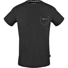 Aquascutum Abbigliamento Aquascutum Check Pocket Trim T-shirt - Black