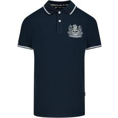 Aquascutum Aldis Tipped Polo Shirt - Navy Blue