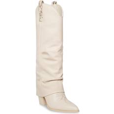 Western boots Steve Madden Lassy Fold Over Western Boots Bone