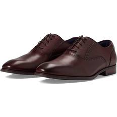 Men - Red Oxford Stacy Adams Kalvin Plain Toe Oxford Burgundy Men's Shoes Burgundy