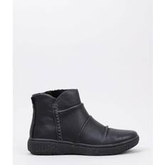 Clarks Caroline Rae Black Leather Boots