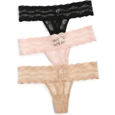 Natural Panties b.tempt'd by Wacoal Lace Kiss Thong Pack