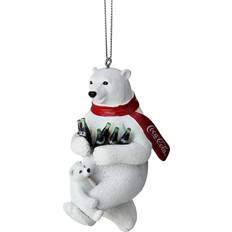 Kurt Adler S. 4.25" Coca-Cola Bear w/Cub Christmas Tree Ornament