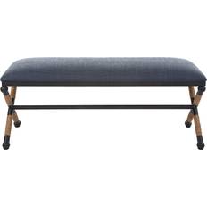 Blue Settee Benches Uttermost 23713 Firth Settee Bench