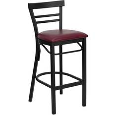 Black Bar Stools Flash Furniture HERCULES Ladder Bar Stool