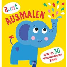 Günstig Malbücher Bunt Ausmalen Cover gelb Elefant