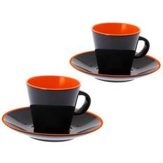 Oranje Bistrosets Gimex GreyLine Espresso Set 2 Personen