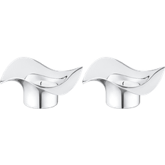Georg Jensen Cobra Silver Candle Holder 4.9cm 2pcs