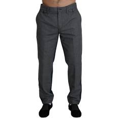 Røde - Unisex Bukser Dolce & Gabbana Men's Cotton Trouser Gray PAN71387 IT50