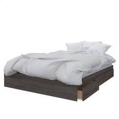 Queen storage bed frame Nexera Storage Platform