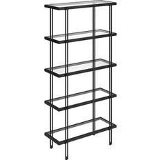 Black - Glasses Shelves Inez Book Shelf 68"