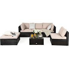 Costway 6 Pieces Outdoor Lounge Set