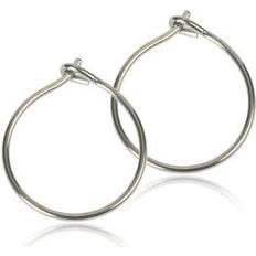 Natural Titanium Safety Ear Ring - 14 mm