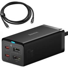 Baseus GaN5 Pro wall charger 2xUSB-C USB HDMI, 67W black Quick Charge USB Ladegerät