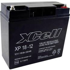 12v 18ah batteri XCell XP1712 Blybatteri 12 V 18 Ah Blyfleece.