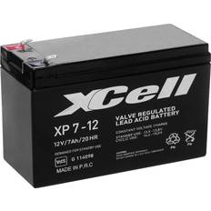 12v 7ah XCell XP712 Blybatteri 12 V 7 Ah Blyfleece