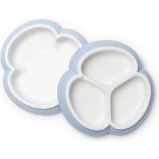 BabyBjörn Vaisselle pour bébé BabyBjörn Ensemble d’assiettes pour bébé lot de 2 Bleu pastel