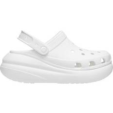 Men - Platform Outdoor Slippers Crocs Classic Crush Clog - White