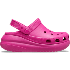 Men - Platform Outdoor Slippers Crocs Classic Crush Clog - Fuchsia Fun