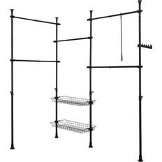 SoBuy Perchero De Ropa Telescópico Altura Ajustable 200-270 cm KLS04-SCH Armario