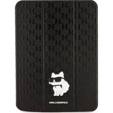 Karl Lagerfeld Tablet case case KLFC11SAKHPCK Apple iPad 10.9 2022 10th generation black/black Saffiano Monogram Choupette Magnet