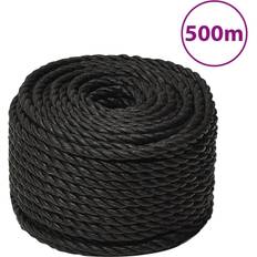 Reglas plegables vidaXL Polipropileno Negro 12 mm 500 m Regla plegable