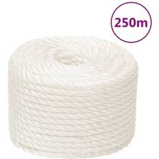 Reglas plegables vidaXL Cuerda De Trabajo Polipropileno Blanco 14 mm 250 m Regla plegable