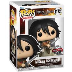 Attack on titan funko pop Funko MIKASA ACKERMAN WITH SWORDS ATTACK ON TITAN FIGURINE POP EXCLUSIVE SPECIAL EDITION