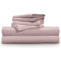 PILLOW GUY Luxe Soft & Smooth Set - Lily Petal / King Bed Sheet Pink