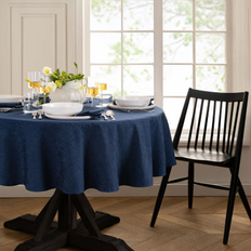 Blue Tablecloths Elrene Fashions Continental Solid Texture Tablecloth Blue