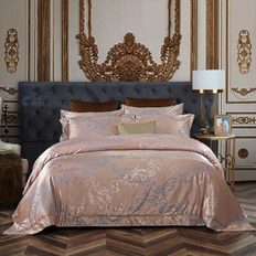 Mela Montpellier Reversible Duvet Cover Pink, White, Gold, Yellow