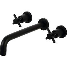 Black Tub & Shower Faucets Kingston Brass KS8020DX Concord Roman Tub Matt Black