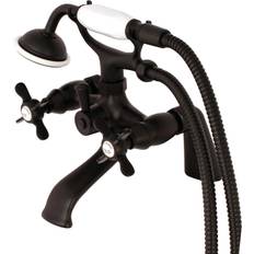 Kingston Brass KS287 Essex Deck Clawfoot Tub Black