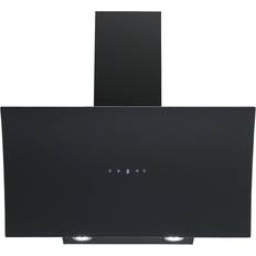 Respekta Dunstabzugshaube kopffrei 90 cm, Silber, Schwarz