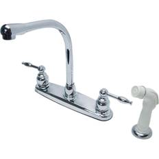 Kingston Brass KB2751KL 8-Inch Centerset Kitchen Faucet Polished Chro Grey