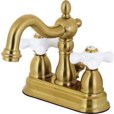 Taps Kingston Brass KB1607PX Heritage 4 in Centerset Bathroom Faucet Brus Bronze