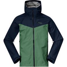 Bergans Man Kleding Bergans Skar Light 3L Shell Jacket - Dark Jade Green/Navy Blue