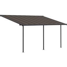 Coperture per Patio Palram Bronzo, Grigio Pergola Addossata In Alluminio Capri 3X5.6 m