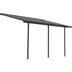 Palram Grau, Bronze Canopia Terrassenüberdachung Capri 3x4.25