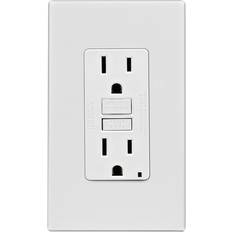 Best Fuses Leviton SmartlockPro GFCI Outlet 15A 125V Duplex White NEMA 5-15R