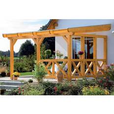 Gartenschmuck SKAN HOLZ Seitenwand Andreaskreuz Wandanbau 255