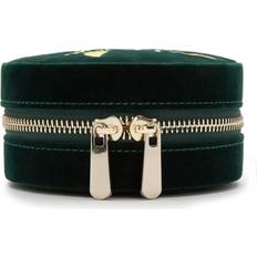 Wolf Jewellery Travel Case Zoe Round Indigo - Silver