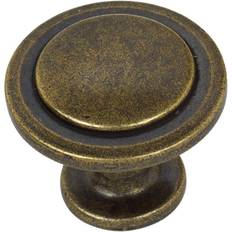 GlideRite 1.25-inch Antique Classic Round Ring Cabinet Knob