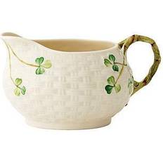 Belleek Pottery Shamrock Cream Pitcher