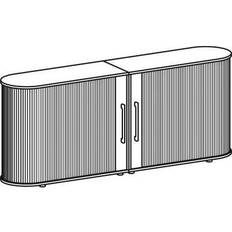 Plata Bancos Sideboard H830xB2000xT400mm Mueble de TV