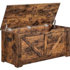 Vasagle LSB060T01 Rustic Brown Storage Bench 100x46cm